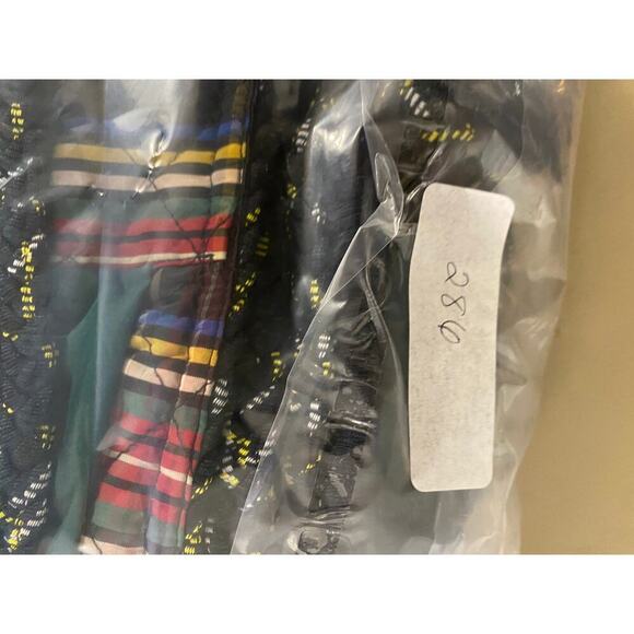 J Crew Quilted Blazer Jacket Tartan Plaid Black Green Size 4 RARE Office Classic - Picture 14 of 14